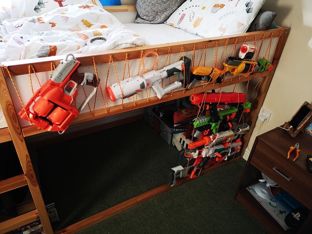 DIY Nerf Gun Storage Ideas