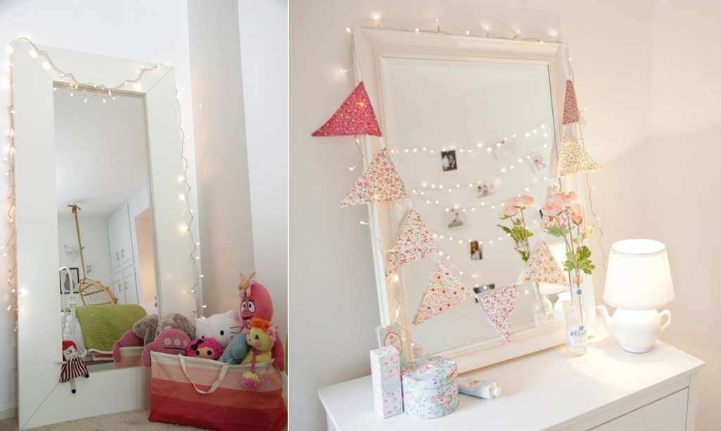 Ideas To Decorate Kids Room with String Lights 