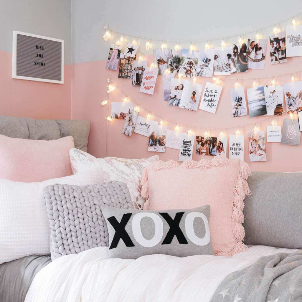 Ideas To Decorate Kids Room with String Lights 