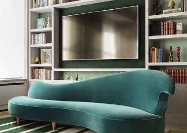 How To Style a Curved Sofa