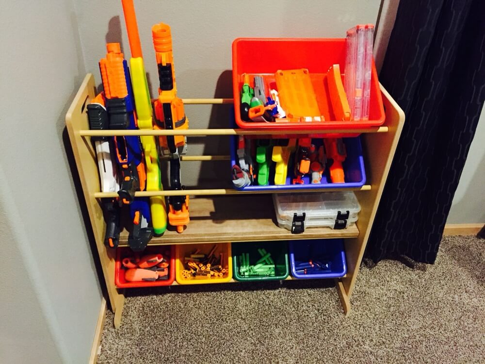 DIY Nerf Gun Storage Ideas