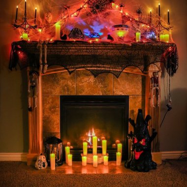 Halloween Mantel Decor