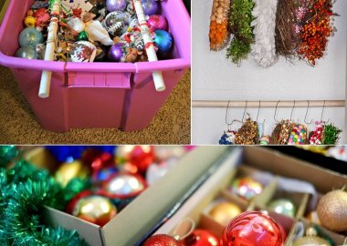holiday decorations storage
