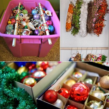 holiday decorations storage