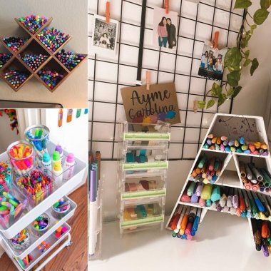 Pen, Pencil, and Marker Organization Ideas