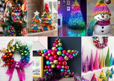 rainbow christmas crafts