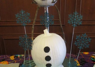 Olaf The Snowman Pumpkin