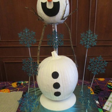 Olaf The Snowman Pumpkin