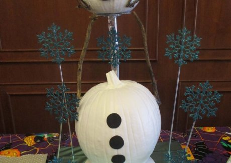 Olaf The Snowman Pumpkin
