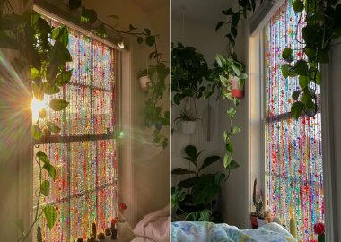 A Rainbow Window Curtain
