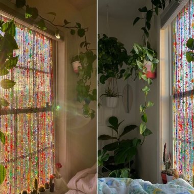 A Rainbow Window Curtain