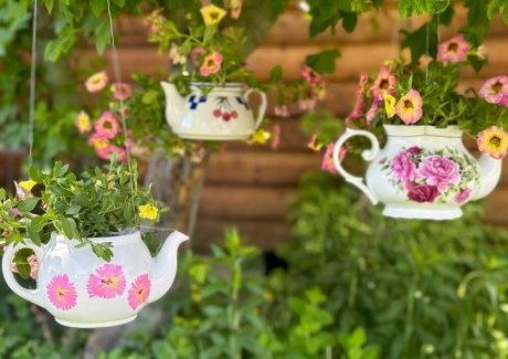Ceramic Teapot flower pots
